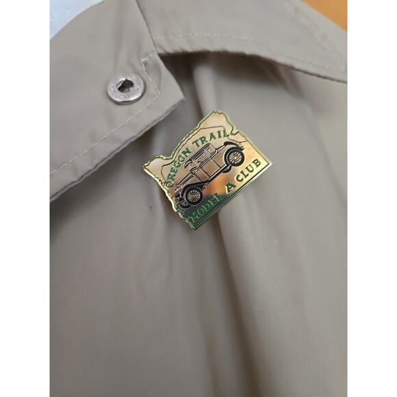 Model A FORD Club Of America Vintage Jacket Beige Nylon - Oregon- Medium - Picture 5 of 6